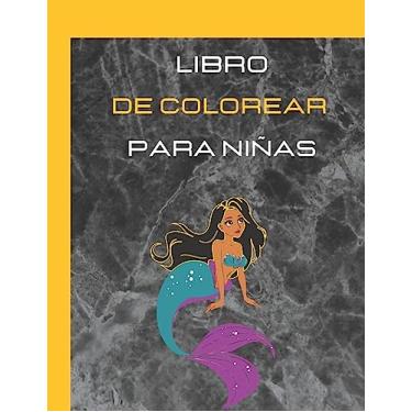 Imagem de libro de colorear para niñas: Libros para Colorear para adultos de flores y Sirenas, Imágenes encantadoras como hadas, atrapasueños, princesas, brujas, animales
