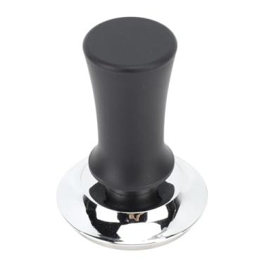 Imagem de Ferramenta de Compactação de café, Calcadeira de Nível de Aço Inoxidável, Calcadeira Ergonômica de café para Cafeteria (Fundo plano preto)