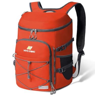 Imagem de Mochila Cooler, 36 latas isoladas mochila multifuncional à prova de vazamento à prova de vazamento macia leve mochila cooler com grande capacidade para homens mulheres acampar caminhadas piqueniques praia ou passeios de um dia