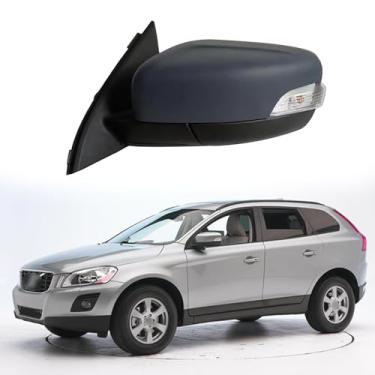 Imagem de Espelho lateral do motorista adequado para Volvo XC60 XC-60 2013 2008-2013 Montagem do espelho lateral Espelho retrovisor de substituição elétrico ajustável, aquecimento, luz de direção, controle de