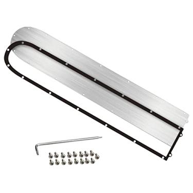 Imagem de licencia da da bateria inferior da scooter, de proteção à d'água de aço inoxidável, do chassi, licencia anticolisão, acessório da, para M365 1S