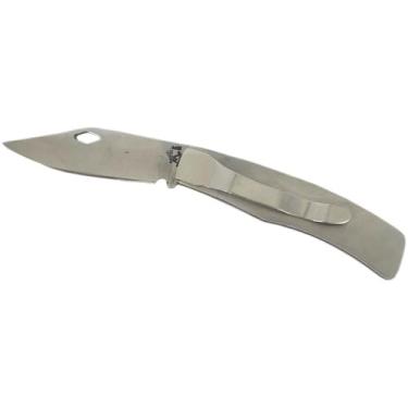 Imagem de Selaria Vertentes Canivete de Bolso em Aço Inox Ponta Aguda - Pequeno