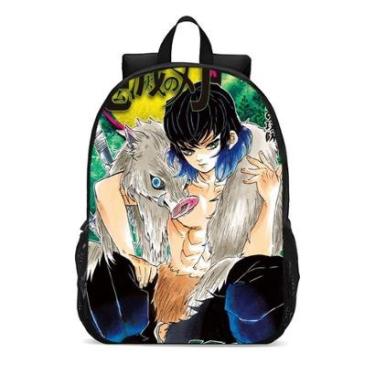 Imagem de MOCHILA ESCOLA INFANTIL JUVENIL ANIME MENINO COM JAVALI-Unissex