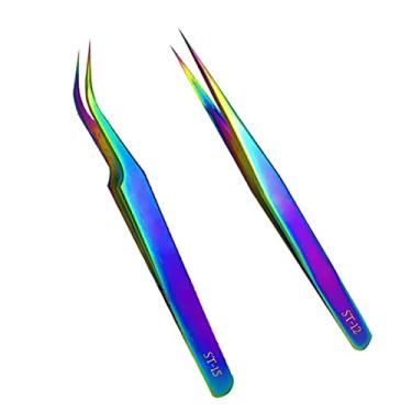 Imagem de Tweezers Set, Diamond painting tools,Upgraded Anti-Static Stainless Steel Curved of Tweezers for Diamond painting, Electronics, Laboratory Work, Jewelry-Making, Craft, Soldering, etc.