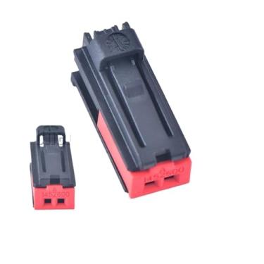 Imagem de Te 2 pinos 0.6 série fêmea conector do chicote de fios do automóvel soquete de fio elétrico não selado com terminais 1452599-1 1452600(With pin)