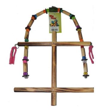 Imagem de Brinquedo Passaritos Toys Para Pássaros Trapézio Duplo Colorido - Trop