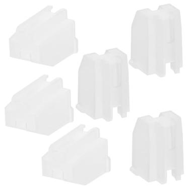 Imagem de BESTonZON 6 peças capa protetora Stylus caneta Stylus toca-discos de vinil capa de agulha registro acessórios de agulha protetor de agulha disco plástico original discos de vinil branco