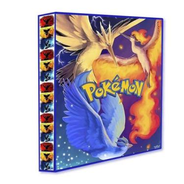 Imagem de Álbum Pasta Fichário Pokemon Pássaros Lendários Capa Dura Reforçado Pa