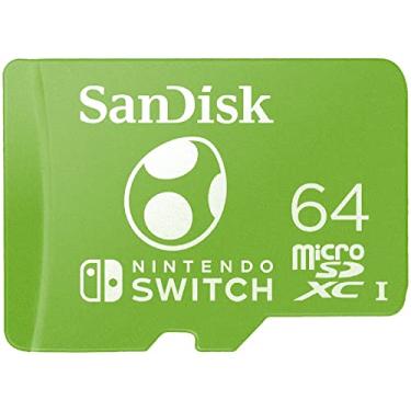 Imagem de SanDisk Cartão microSDXC de 64 GB licenciado para Nintendo Switch, Edição Yoshi - SDSQXAO-064G-GN6ZN