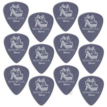 Imagem de 12 Palheta DUNLOP Gator Grip 0,96 mm guitarra 417r roxo