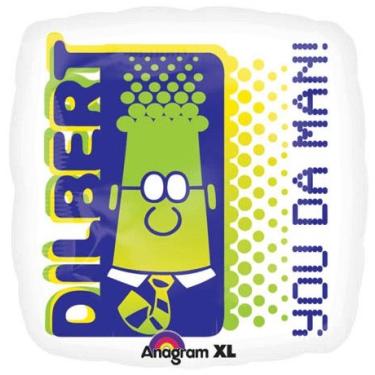 Imagem de Anagram Balão Dilbert You Da Man de 45,72 cm, multicolorido