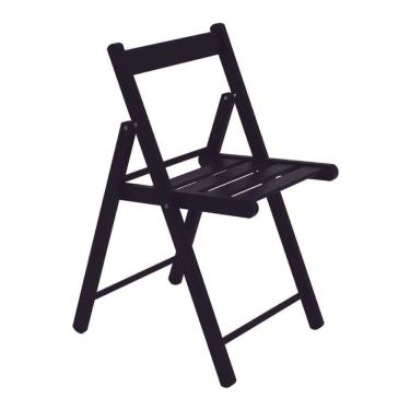 Imagem de Cadeira De Madeira Dobrável Tramontina Lille Teca Castanho E