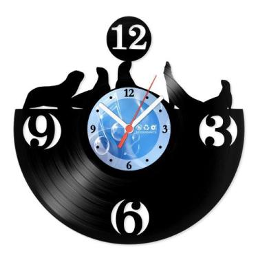 Imagem de Relógio De Parede Disco Vinil Animais - Focas - VAN-003 - Modernarte