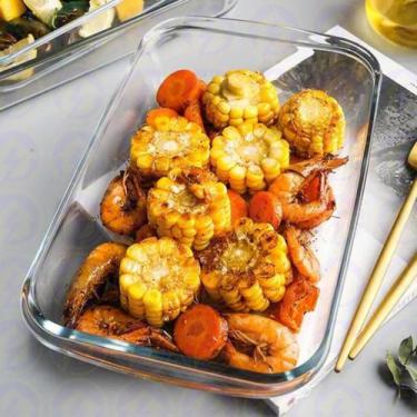 Imagem de Assadeira Vidro 3L Retangular Casa Vita Forno Assados Saladeira 3UNI -