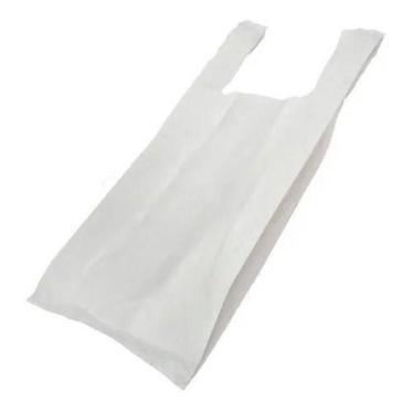 Imagem de Saco Plastico Com Alça Branca Reciclada Grossa 15 Kg - HIGIPACK