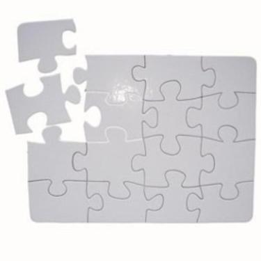 Imagem de 10 Quebra Cabeças 14x19 Cm Retangular-16 Peças P/Sublimação - Premium