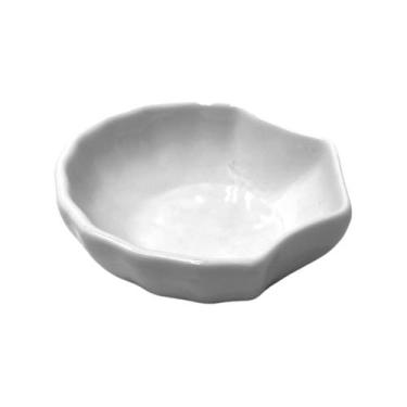 Imagem de Mini Tigela Concha de Porcelana 100 ml Branca Servir Porções - Terrama