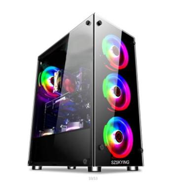 Imagem de Gabinete Gamer Vidro Usb3.0 Xway 01150 Com 4 Fan Cooler, RGB