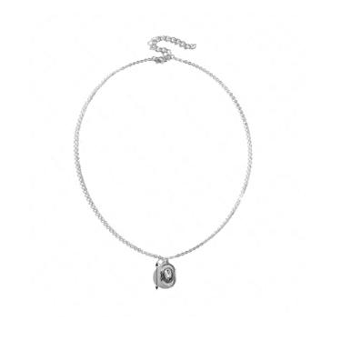 Imagem de colobublie Colar com pingente de chapéu de cowboy cowgirl, banhado a prata, boho, botas personalizadas, corrente ajustável, para homens, estilo ocidental, country, feminino, festa de aniversário,