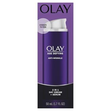 Imagem de Face Serum by Olay Age Defying Anti-Wrinkle 2-in-1 Day Cream Plus Face Serum, 50 mL