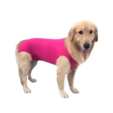 Imagem de Roupa Protetora Pós Cirúrgica Pet Para Castração de Cachorro Fêmea - Tecido de Algodão - Cor Rosa (9)