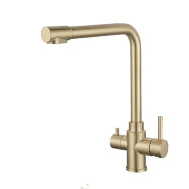 Imagem de Torneiras de cozinha com filtro, torneira purificadora, rotação de 360 graus, misturador de pia de água quente e fria, modos duplos, torneira de água potável, guindaste, A1127GN, 1