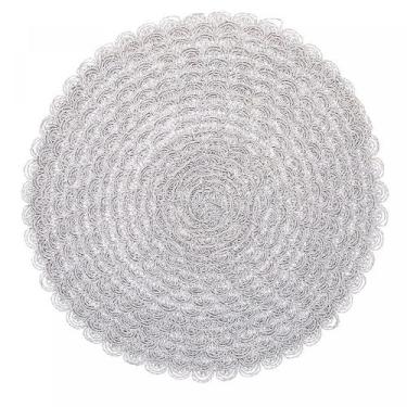 Imagem de Lugar Americano de Papel Pétala Cinza 38cm 1 pç 61628 - Wolff - LYOR, 