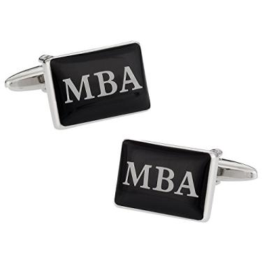 Imagem de Abotoaduras de MBA com caixa de apresentação Cuff-Daddy