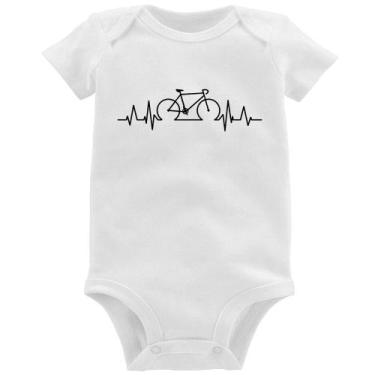 Imagem de Body Bebê Bicicleta Batimentos Cardíacos - Foca na Moda, Branco, G