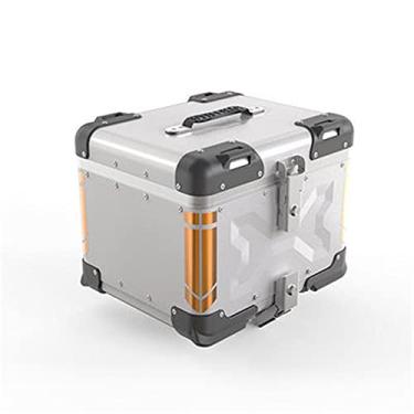 Imagem de Mala de viagem para motocicleta, 42 litros, capa universal para porta-malas de motocicleta, caixa de ferramentas de alumínio, porta-bagagens, porta-malas (Zhenzhubai)