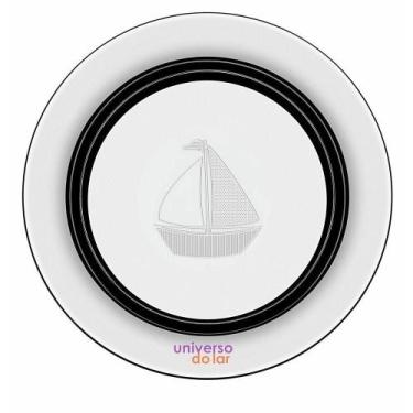 Imagem de Prato Infantil Tramontina Le Petit Barquinho 23 Cm Aço Inox, Prata, Ba