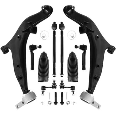 Imagem de FUTAINEW Kit De Suspensão De 12 Peças Para Nissan Quest 2004-2009 Braço De Controle Inferior Dianteiro E Juntas Esféricas Barra Estabilizadora Links Extremidades De Tirante Interno E Externo Com Bot