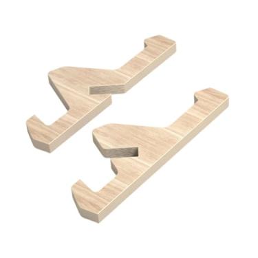 Imagem de YIJU Skateboard rack titular longa montagem fácil base de madeira base de madeira simples exibição de pranchas de snowboard stand para garagem