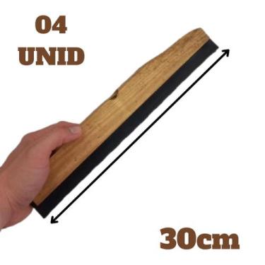 Imagem de Rodo De Madeira Duplo 30cm Resistente 04 unid