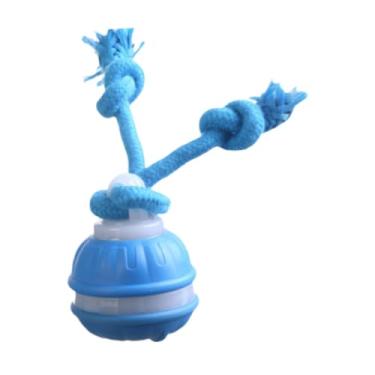 Imagem de Ｂｅｓｇａ Bola de brinquedo de gato interativa bola rolante bola portátil interativa gadget de gadget automático teaser de gato elétrico para adultos gatinho, Azul
