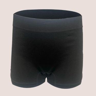 Imagem de Calcinha Boxer Teen Sem Costura Zee Rucci Microfibra, Preto, M
