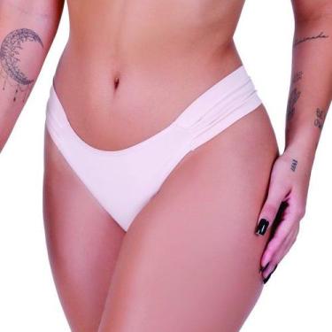 Imagem de Calcinha Fio Dental Dupla Feminina Clamar em Microfibra 2180, GG, Base