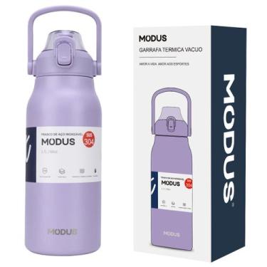 Imagem de Garrafa Térmica de Água 1700ml Aço Inoxidável com Canudo Portátil Café