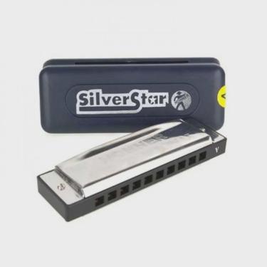 Imagem de Gaita Harmônica Hohner Diatônica Silver Star - D (ré)