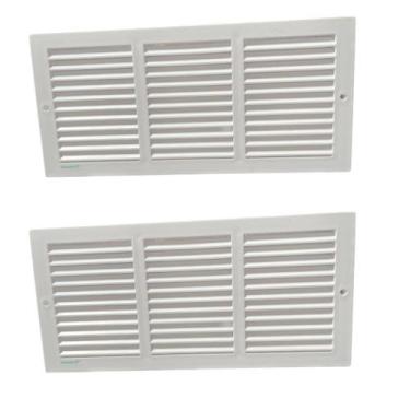 Imagem de Kit 2 Grades de Ventilação Encaixe Retangular 35x16cm Ventokit