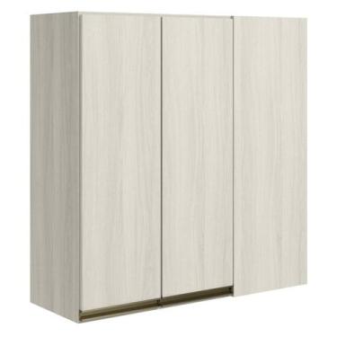 Imagem de Armario Canto Reto 2P MDF 86 cm Kali 12043 Bianco Toq Bianco Toq Nicio