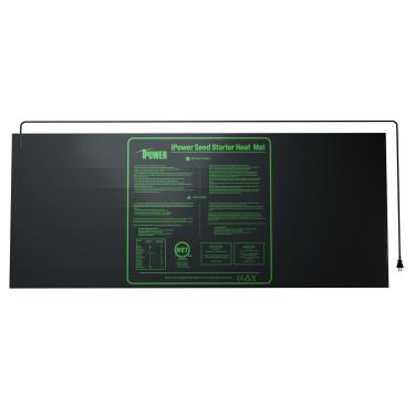 Imagem de iPower Tapete térmico de semeadura à prova d'água durável com almofada hidropônica quente, kit inicial de plantas para chá e cerveja Kombucha, 122 cm x 50 cm, preto