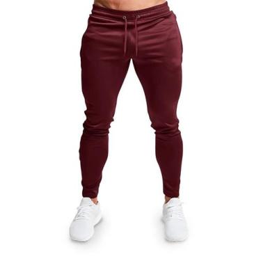Imagem de Calça Moletom Slim Masculino Adulto - Methodic, Bordô, P, Masculino