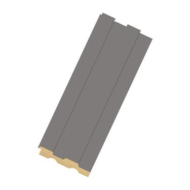 Imagem de Revestimento De Parede Painel Ripado 270cm X 10,5cmx 15mm Moldufama Cinza