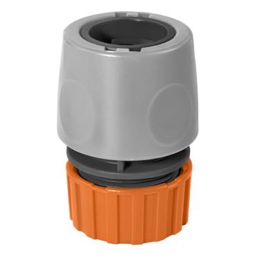 Imagem de Engate Rápido Com Aquastop Tramontina Em Plástico Para Mangueira 1/2 Polegada - Pote Com 40 Un