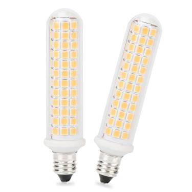 Imagem de HAOGUAIS Lâmpada De Base Para Candelabro 9W Mini, Equivalente A Lâmpadas Halógenas 100W E 120W, Branco Quente 3000K, Milho Iluminação Interna... Pacote Com 2