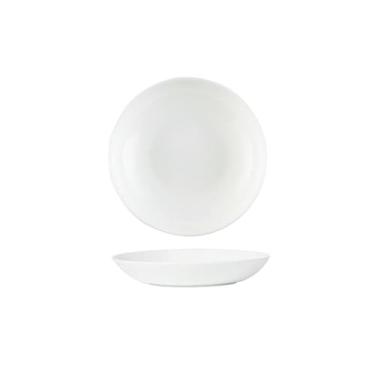 Imagem de Prato de sopa criativo sob o vidrado quadrado branco puro em estilo chinês para uso doméstico - prato redondo de 10 cm