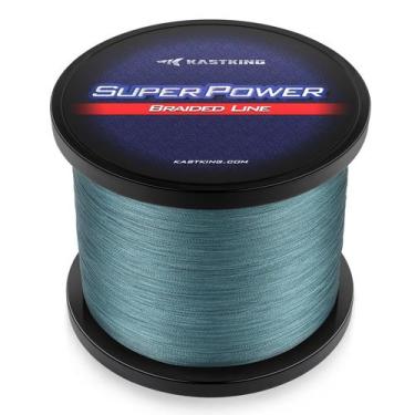Imagem de Linha de pesca KastKing Superpower Braided Grey 15 lb/150 jardas