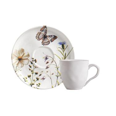 Imagem de Conjunto com 6 Xícaras De Chá Orgânico 170ml com 6 Pires Bio Encanto -