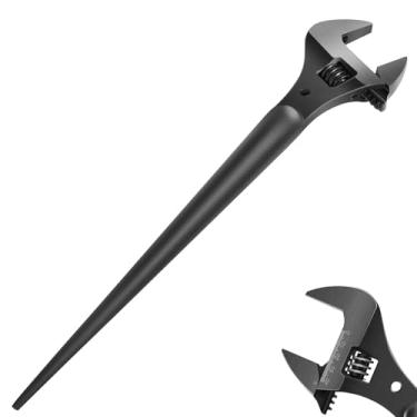 Imagem de YCCOREE Chave ajustável extra larga 3239, comprimento total de 40,6 cm, abertura de chave de 1-5/8, serve para porcas e parafusos de até 2,5 cm, com orifício de amarração e escala métrica a laser